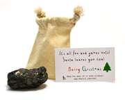 Real Coal Specimen with Cotton Bag, Large Lump