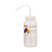 Distilled Water Wash Bottle, LDPE, 4-Color Label, 500mL