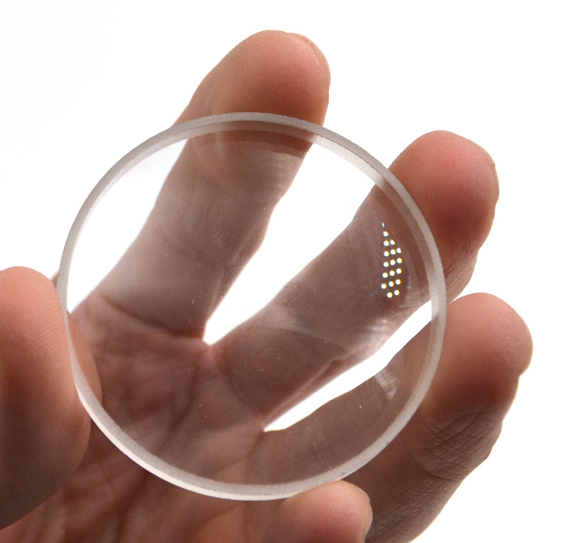 Double Concave Glass Lens, 50mm Diameter, 150mm Focal Length