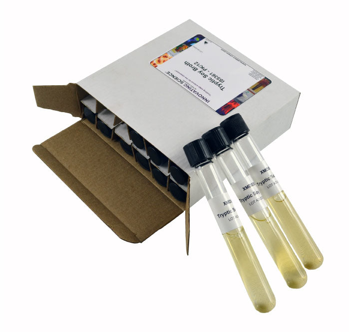 12-Pack Sterile Tryptic Soy Broth Tubes