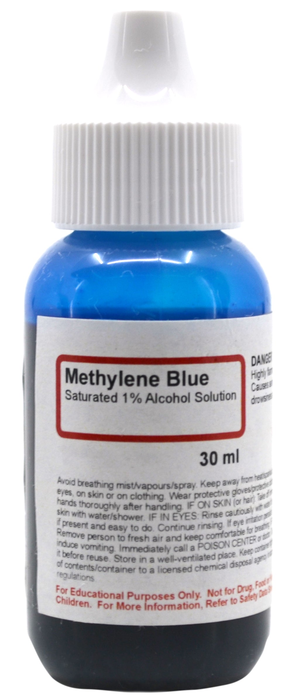 Saturated 1% Methylene Blue Alcohol Solution, 30mL