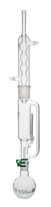 Soxhlet Extraction Apparatus with 60mL Extractor, 150mL Flask and Condenser, Borosilicate Glass
