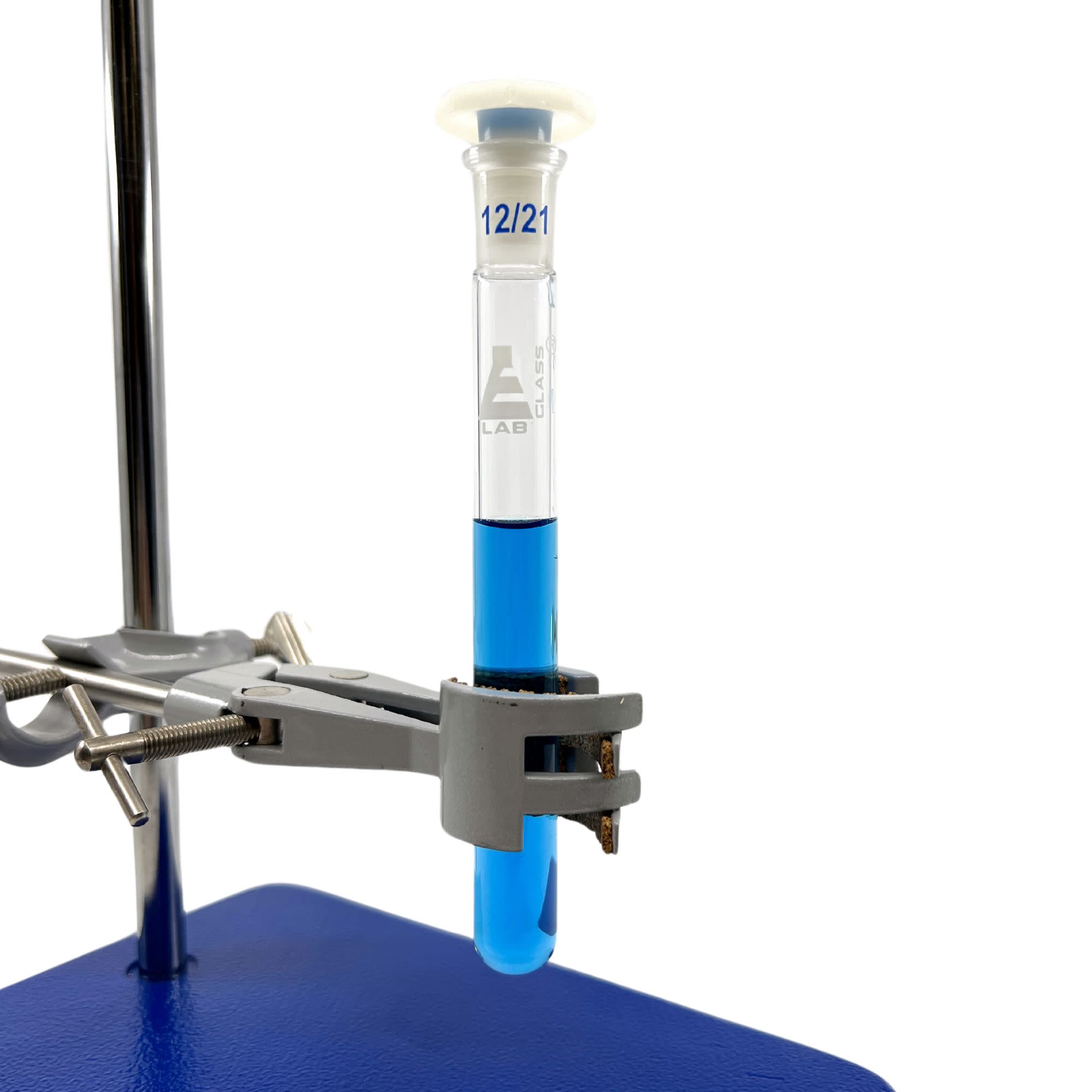 Test Tube with Polypropylene Stopper, 10mL, 125 x 15mm, Borosilicate Glass