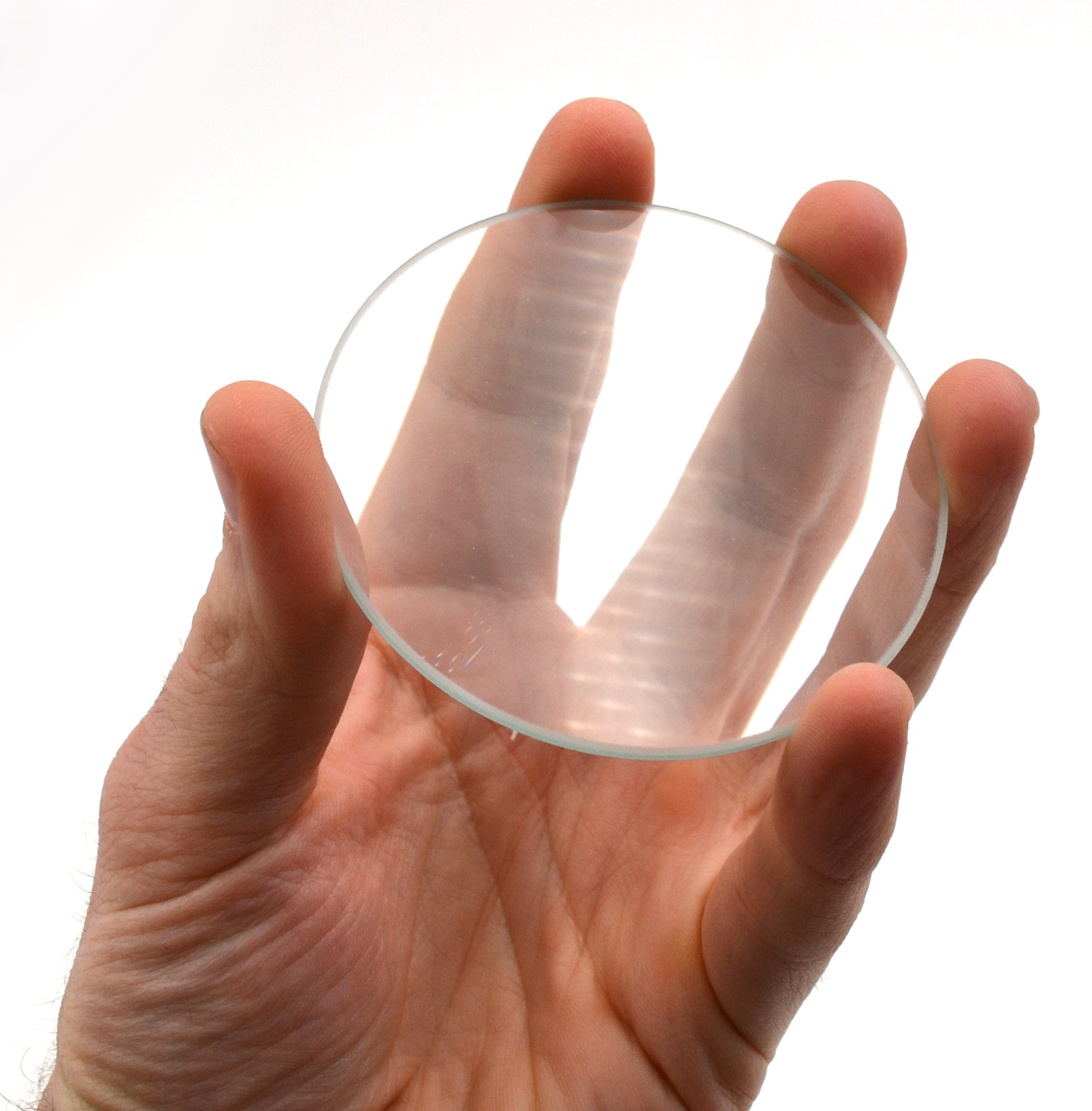 Optically Worked Double Convex Glass Lens, 75mm Diameter, 300mm Focal Length, Alternate Model