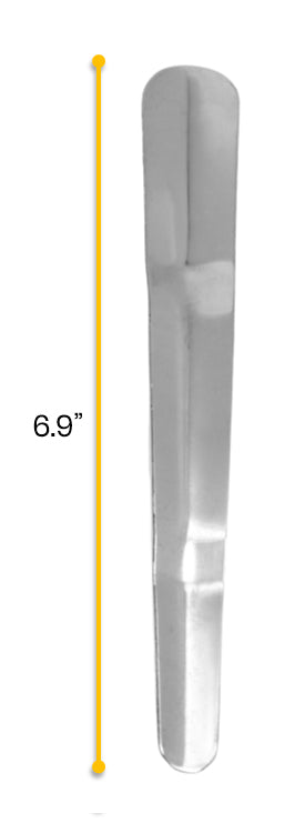 6.9" Stainless Steel Dual-End Trowel Spatula, 10-Pack
