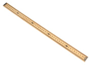 Premium Hardwood Half-Meter Stick with Metal End, Horizontal Reading