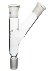Two Necks Multiple Adapter, 19/26 Socket and 34/35 Cone, Borosilicate Glass