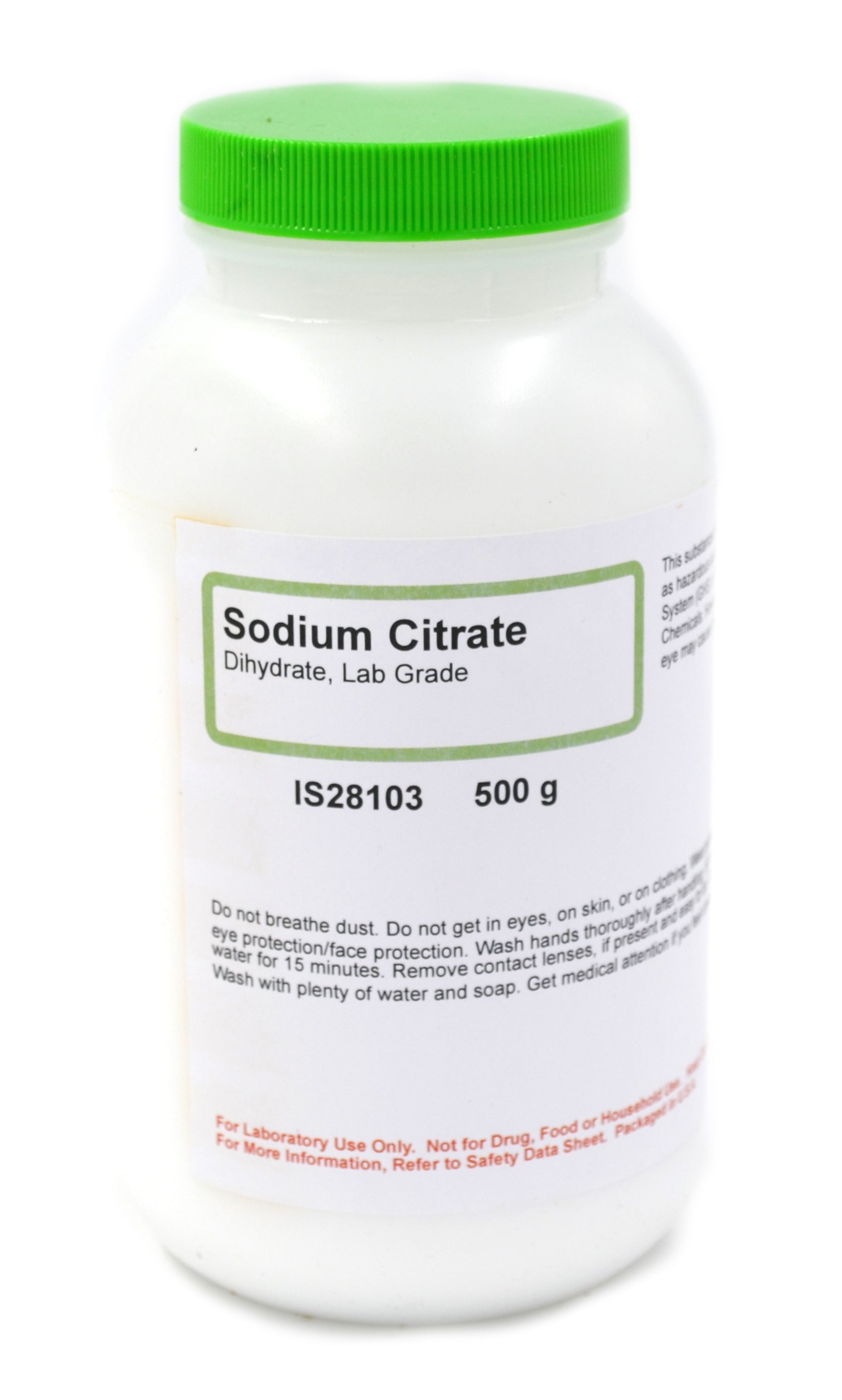 Laboratory Grade Sodium Citrate Dihydrate, 500g