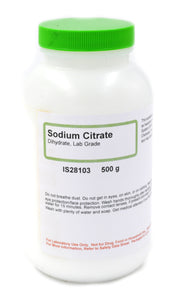 Laboratory Grade Sodium Citrate Dihydrate, 500g