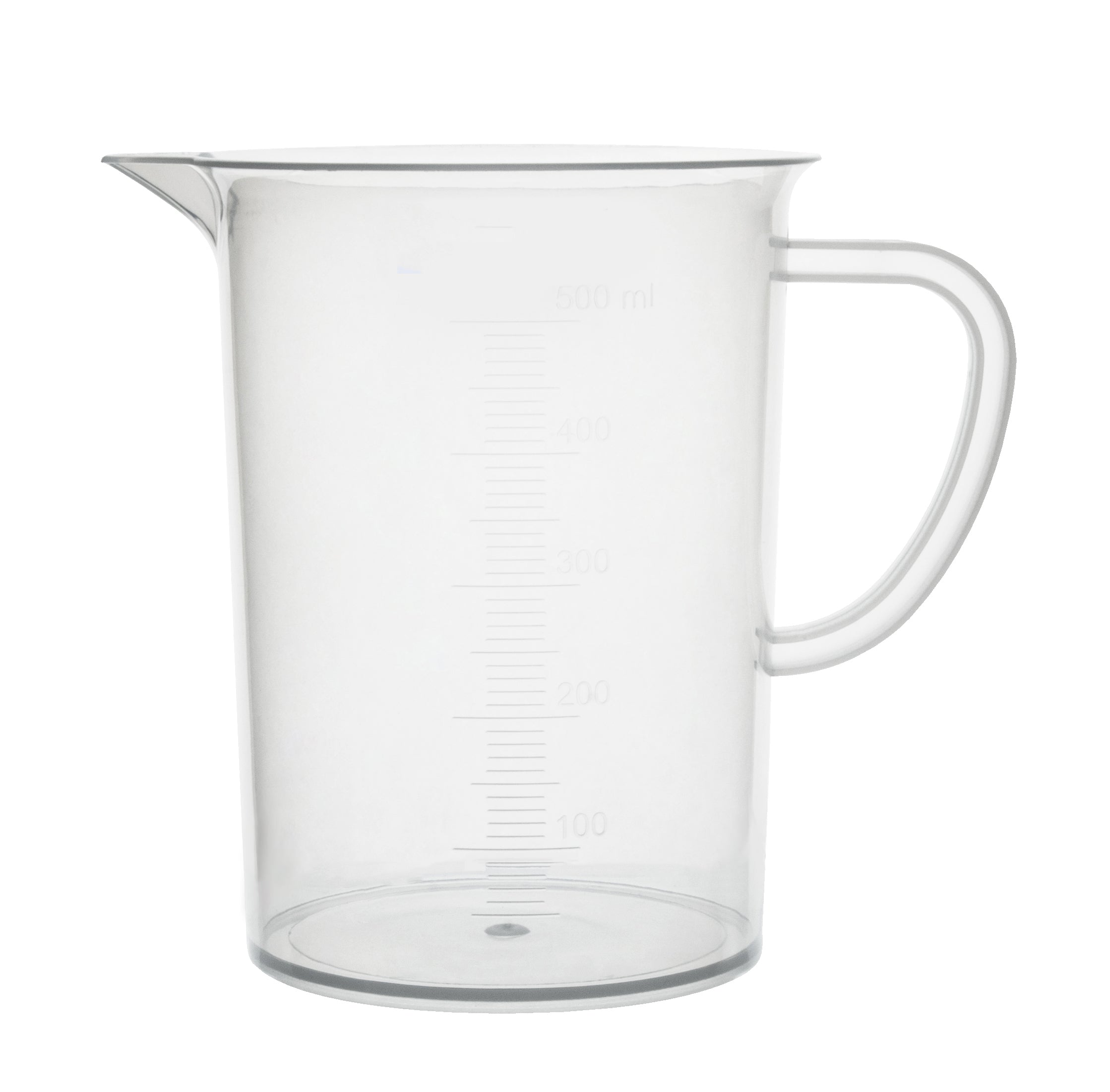 4-Pack Premium Polypropylene Beaker Mugs, 16.9oz/500mL