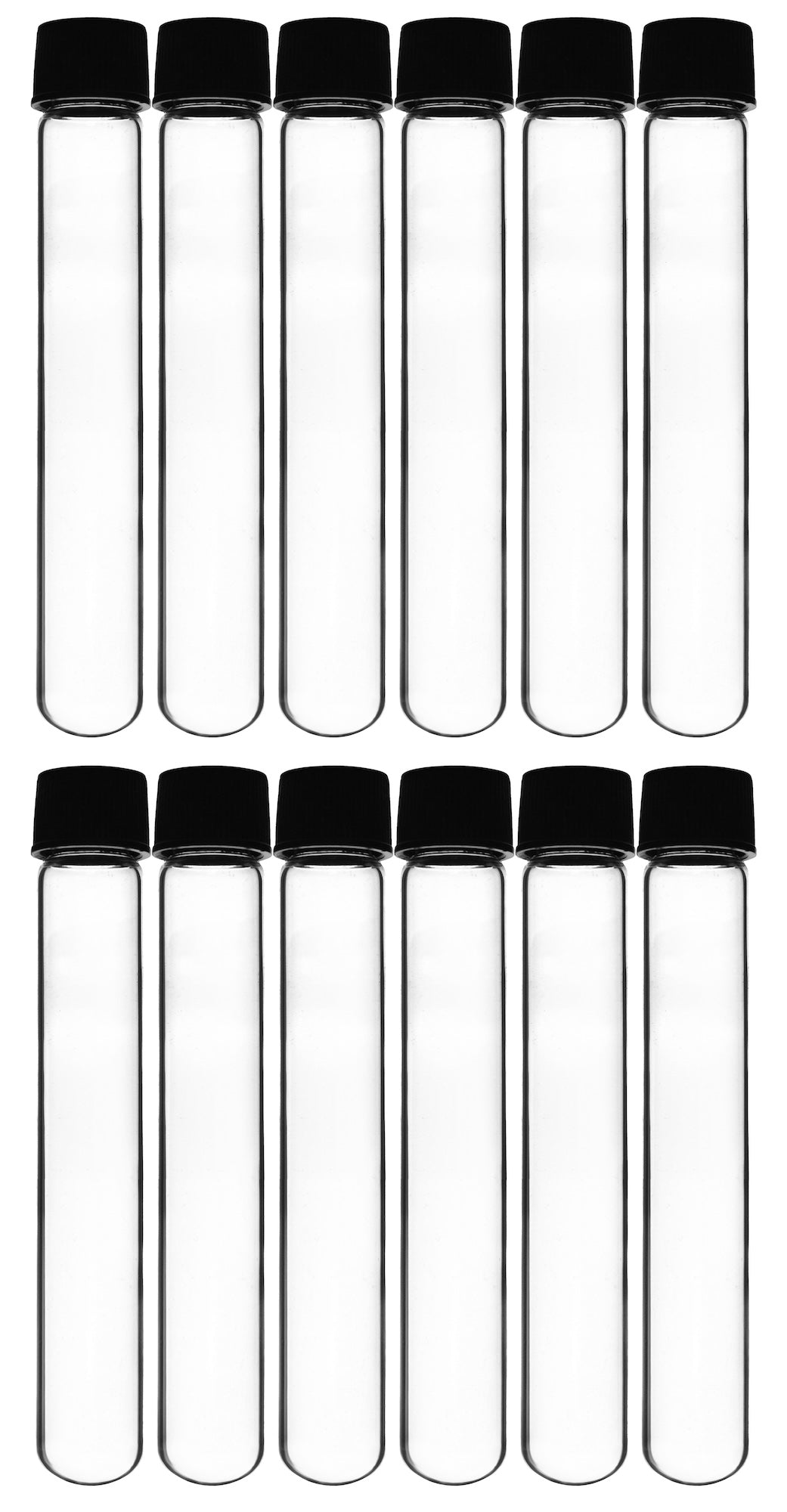 Round Bottom Borosilicate Glass Test Tube with Screw Cap