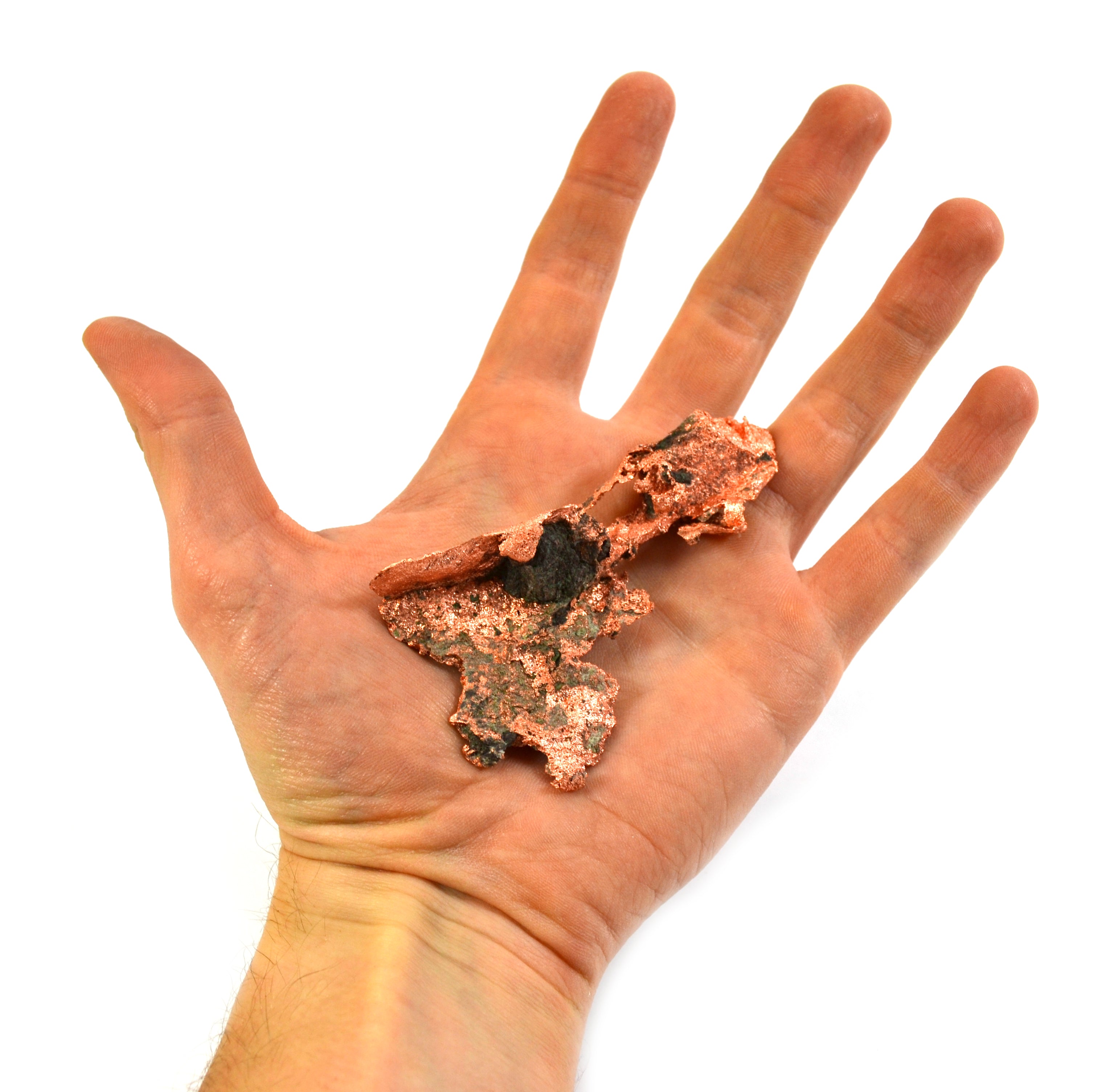 Native Copper Sample Specimen, Approx 3 inch