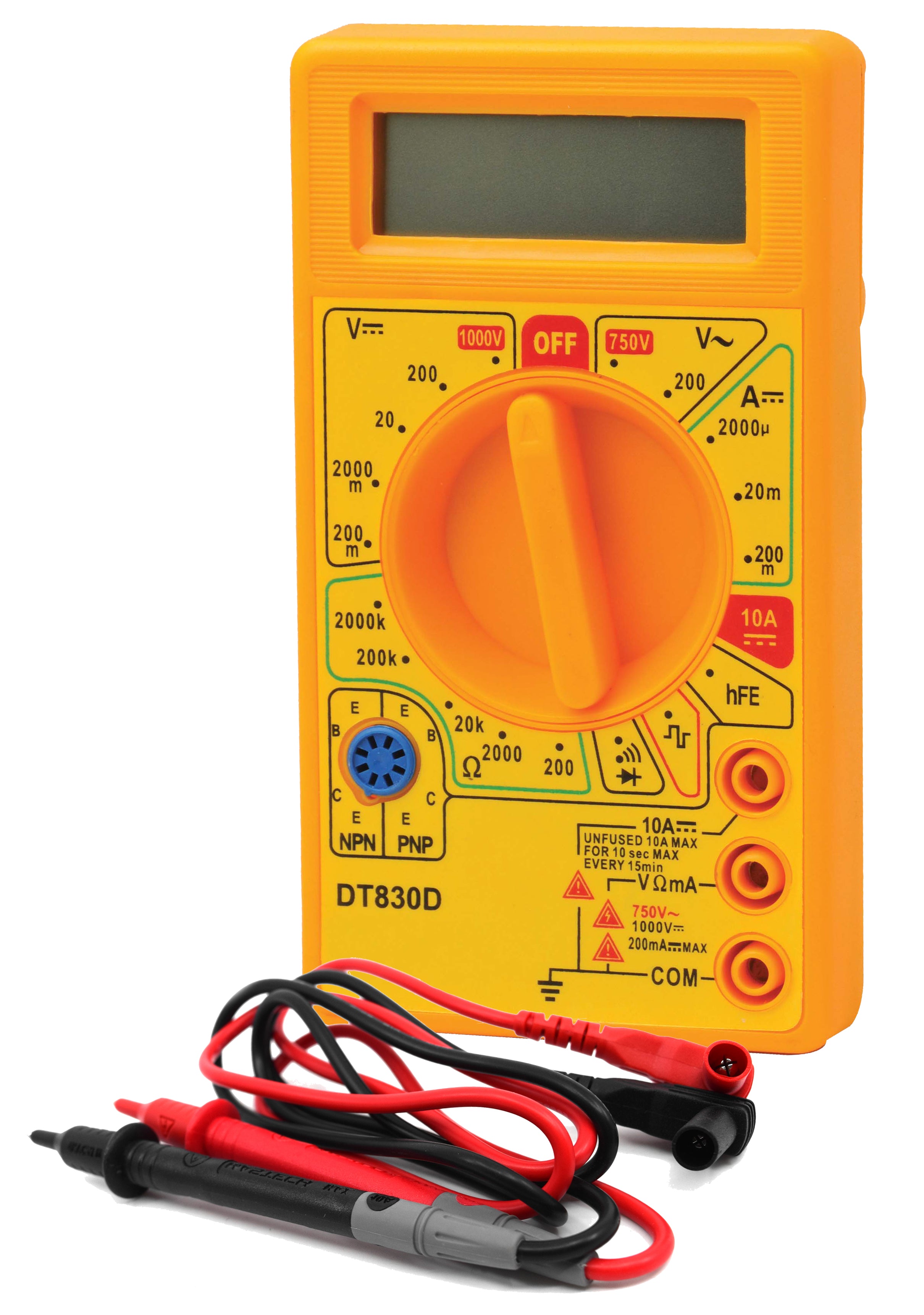 Multimeter Chem Lab Digital Multimeter, 200mV - 1000 V - Testing Leads Included – The Lab ...