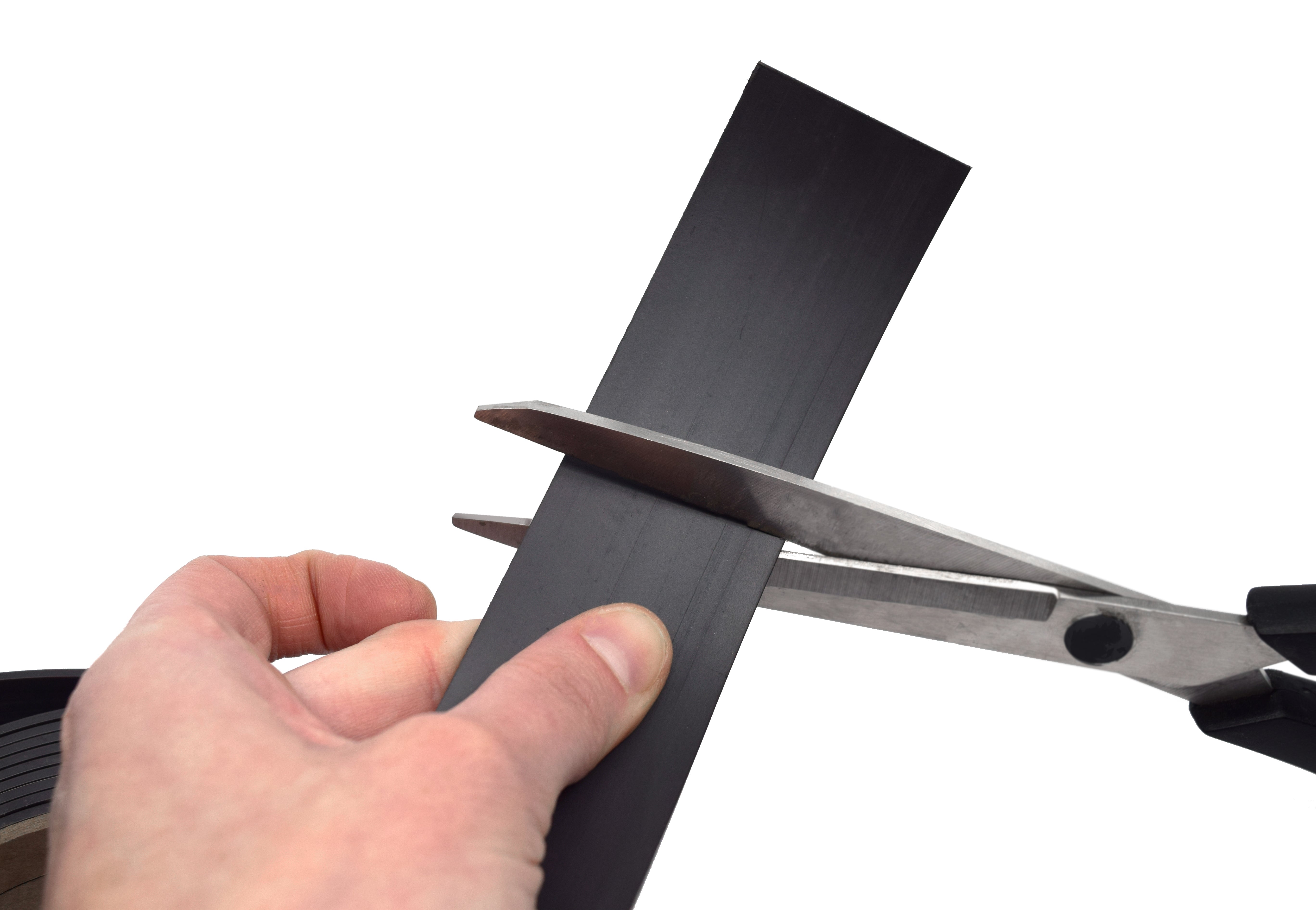 Flexible Adhesive Rubber Magnetic Tape, 1.5" Wide, 12ft Roll
