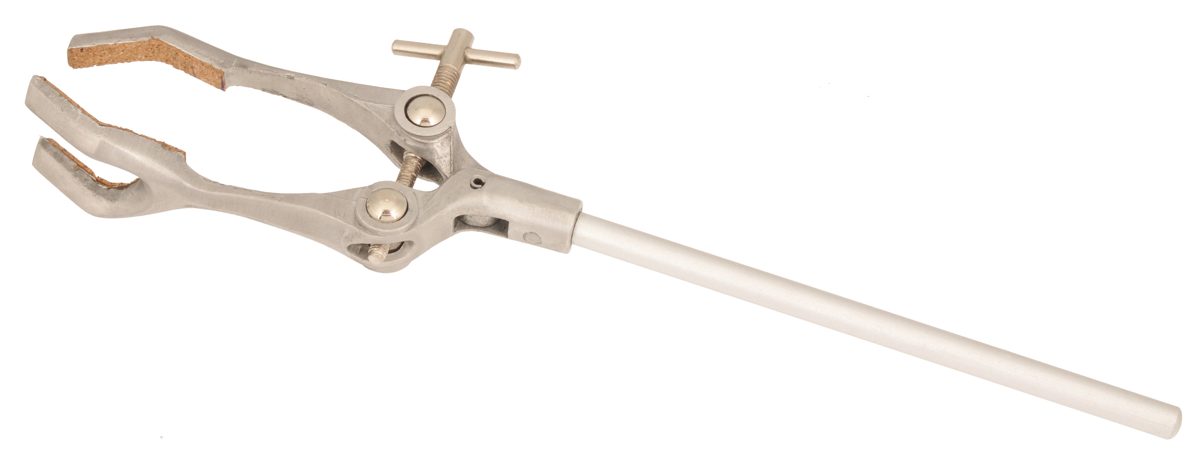 Stainless Steel 3-Prong Cork-Lined Clamp, 90mm Capacity