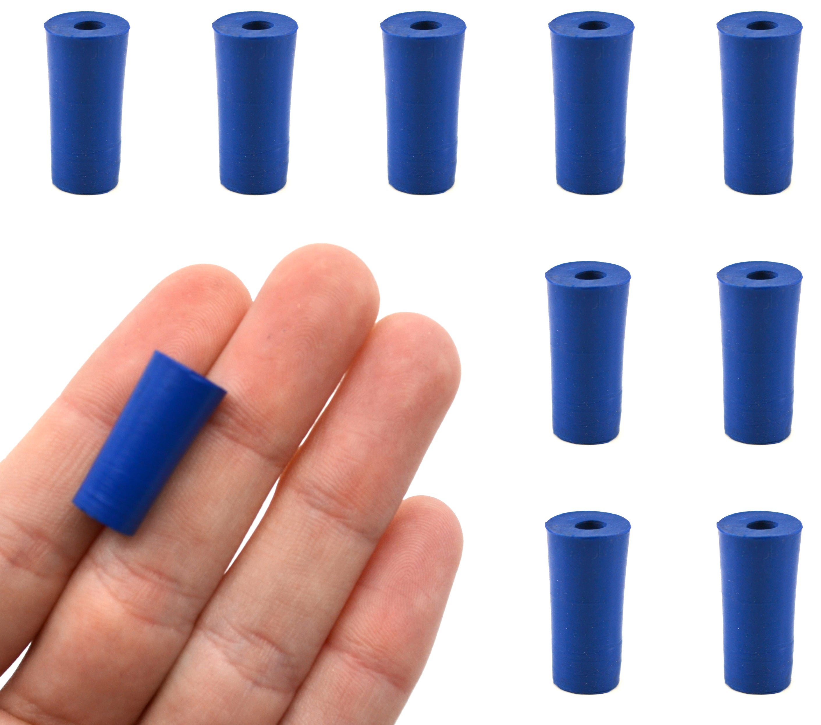 Neoprene Stopper with 1 Hole, 10-Pack