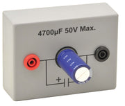 100µF Electrolytic Capacitor Demonstrator with 4mm Terminals