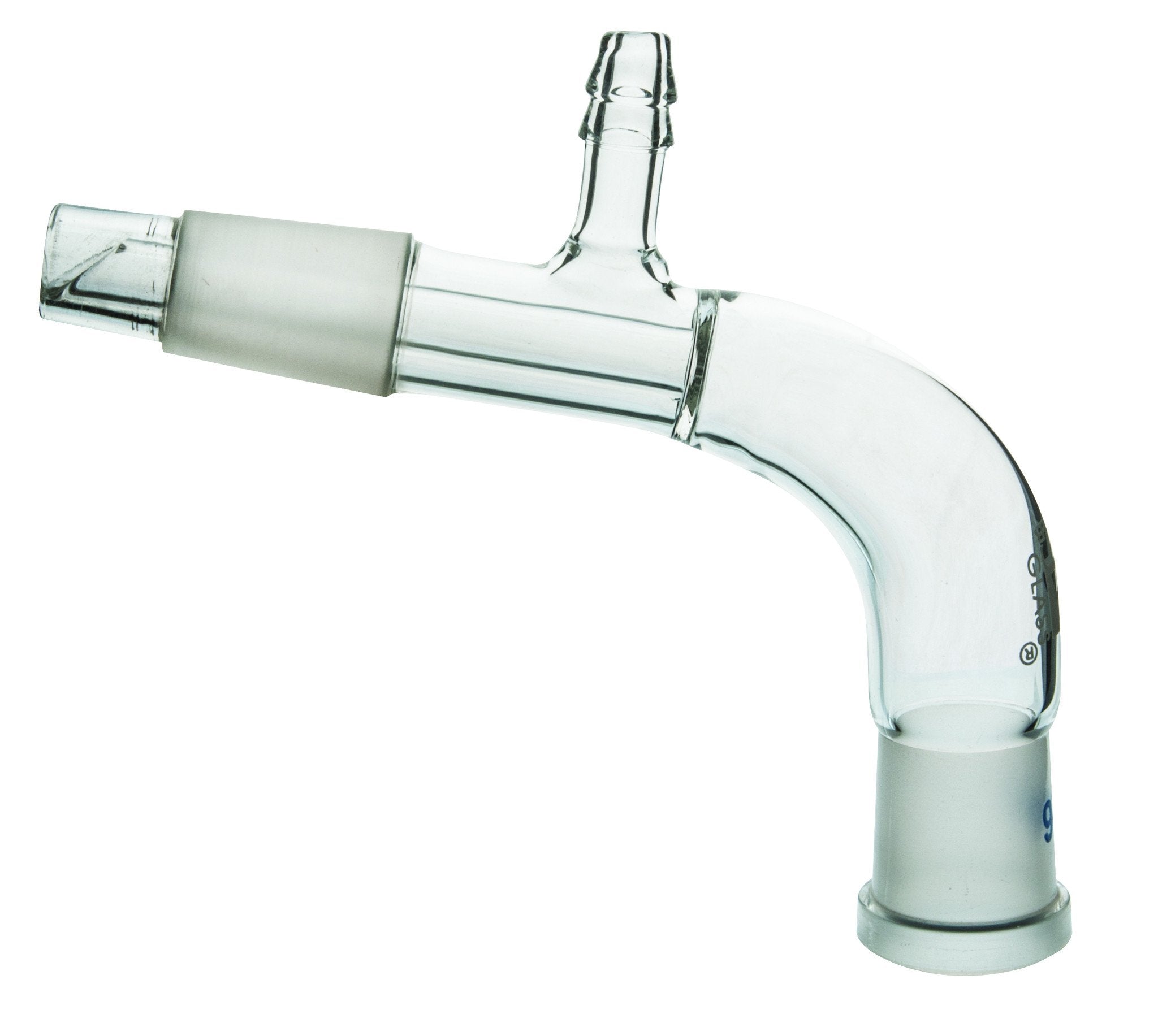 Bend Receiver Adapter, 24/29 Socket and Cone, Borosilicate Glass