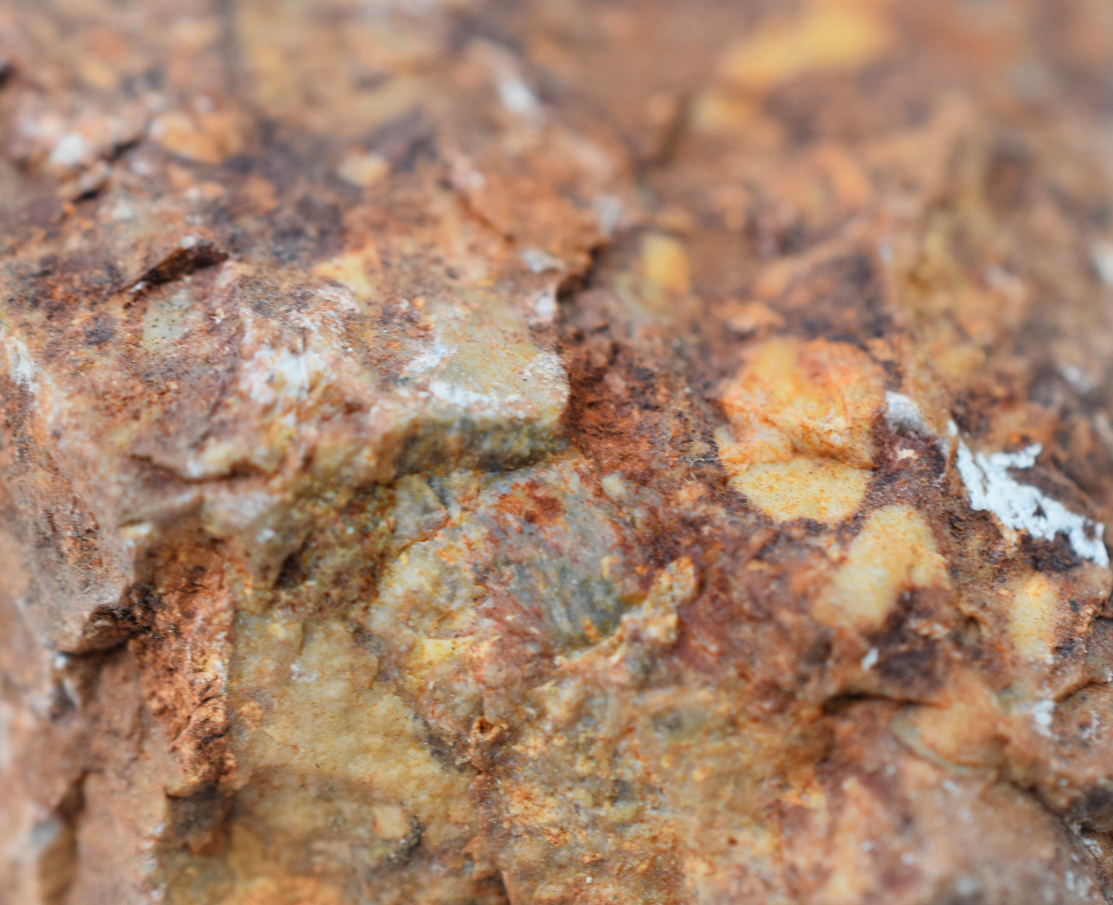 Raw Breccia Sedimentary Rock Hand Sample, Approx 3 inch