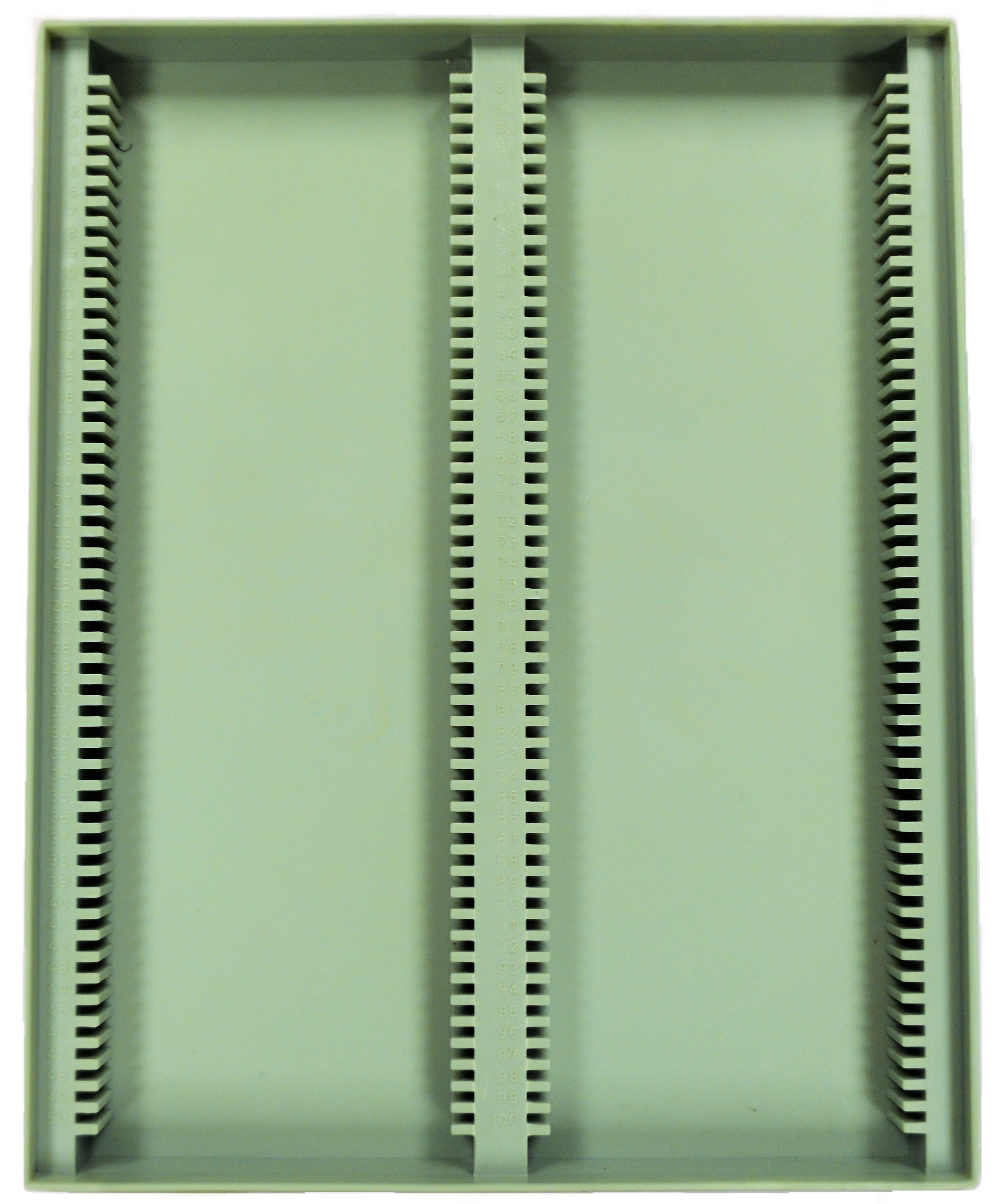 Polystyrene Microscope Slide Box for 100 Slides, 75 x 25mm