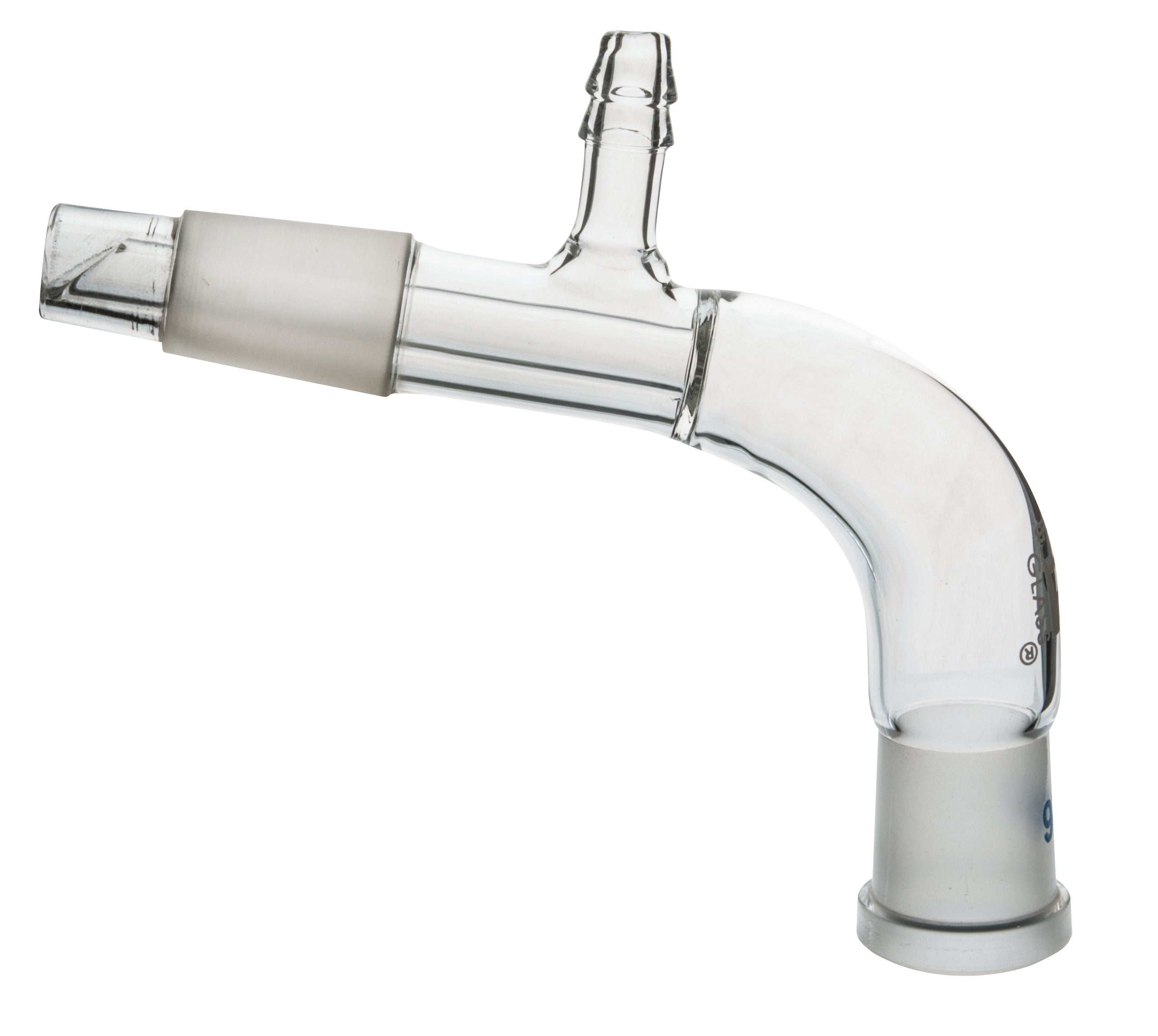 Bend Receiver Adapter, 19/26 Socket and Cone, Borosilicate Glass