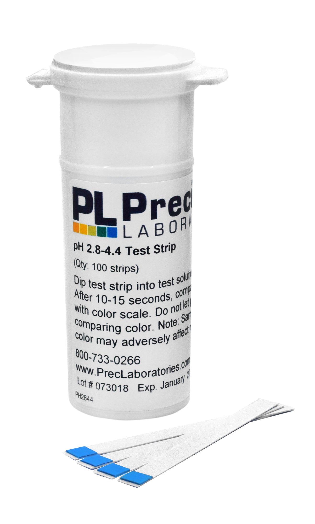 Wine pH Test Strips, 2.8-4.4 Range, 100-Vial