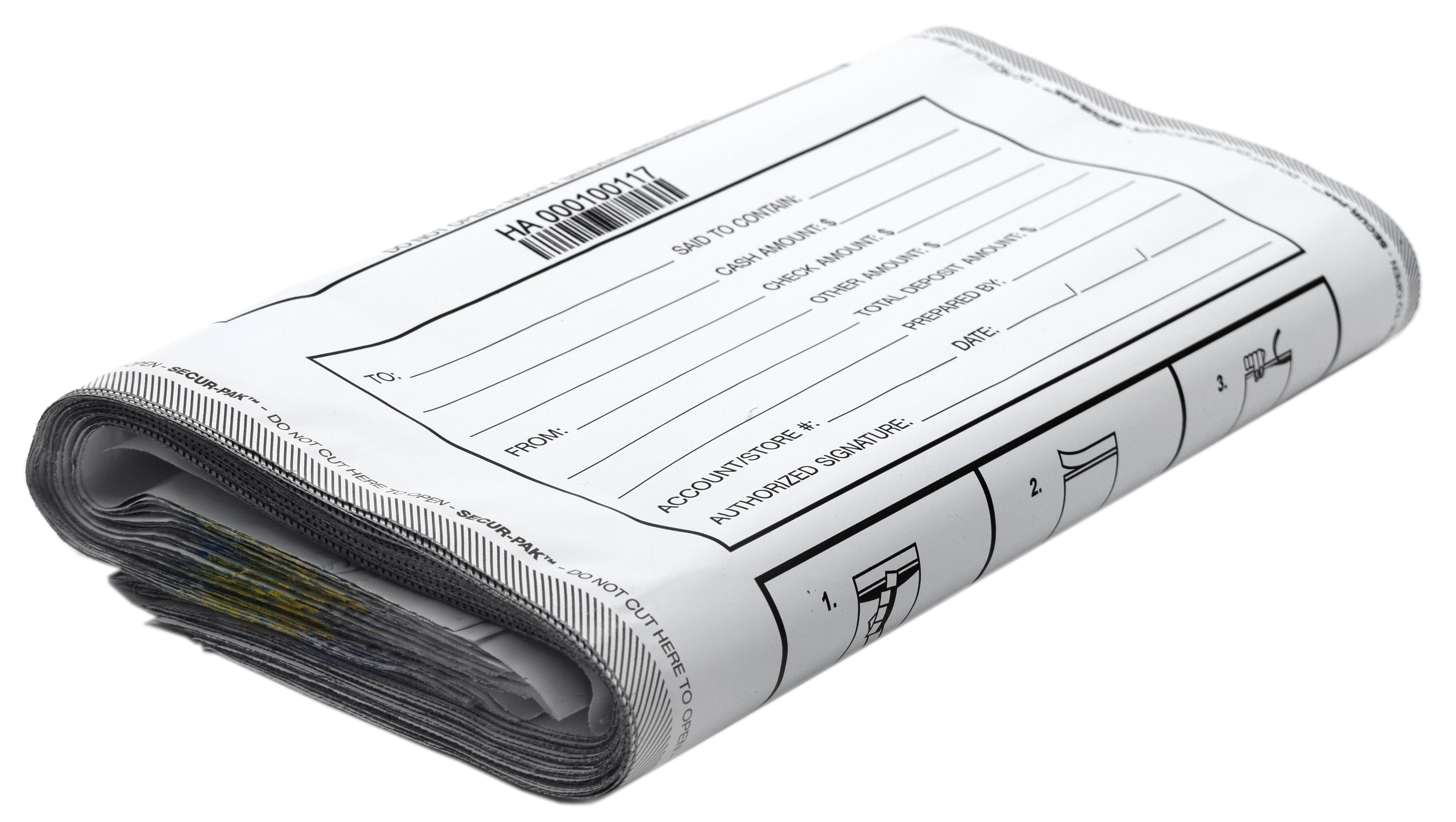 Level 4 Tamper-Evident Deposit Bag, 12"x16" Opaque, 100-Pack