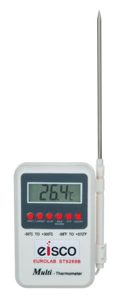 Wide-Range Digital Thermometer with Probe, -50 to 300°C
