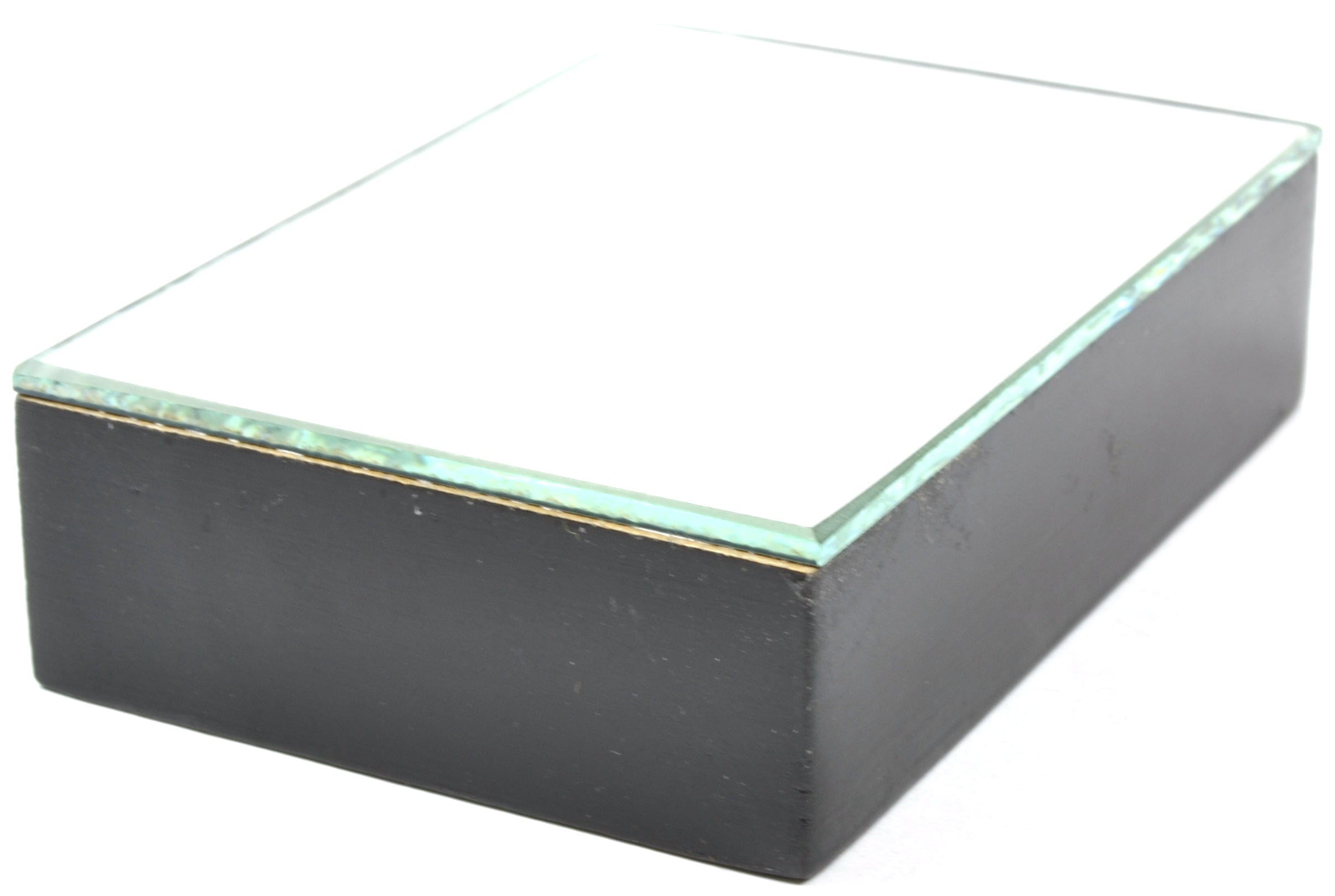 Mounted Plane Glass Mirror, 75 x 50mm