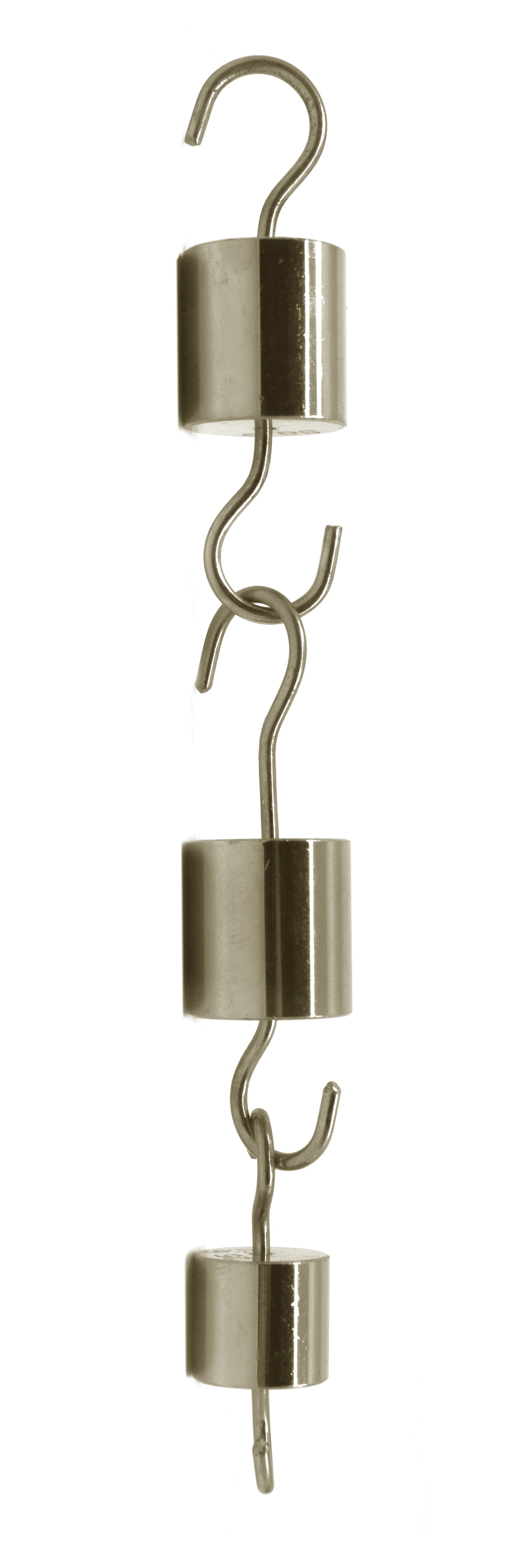 10-Piece Premium Brass Cylindrical Hooked Weight Set (50g and 25g)
