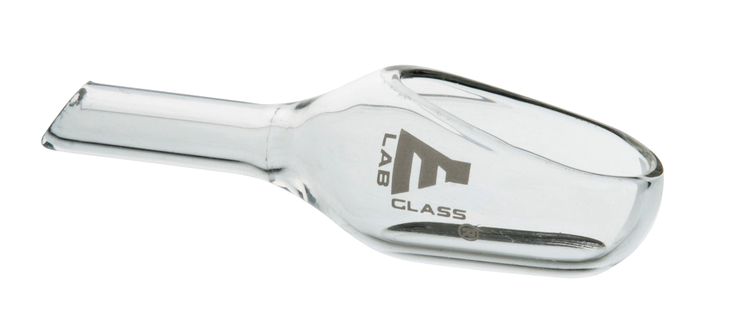 Borosilicate Glass Weighing Scoop with Tubular Arm