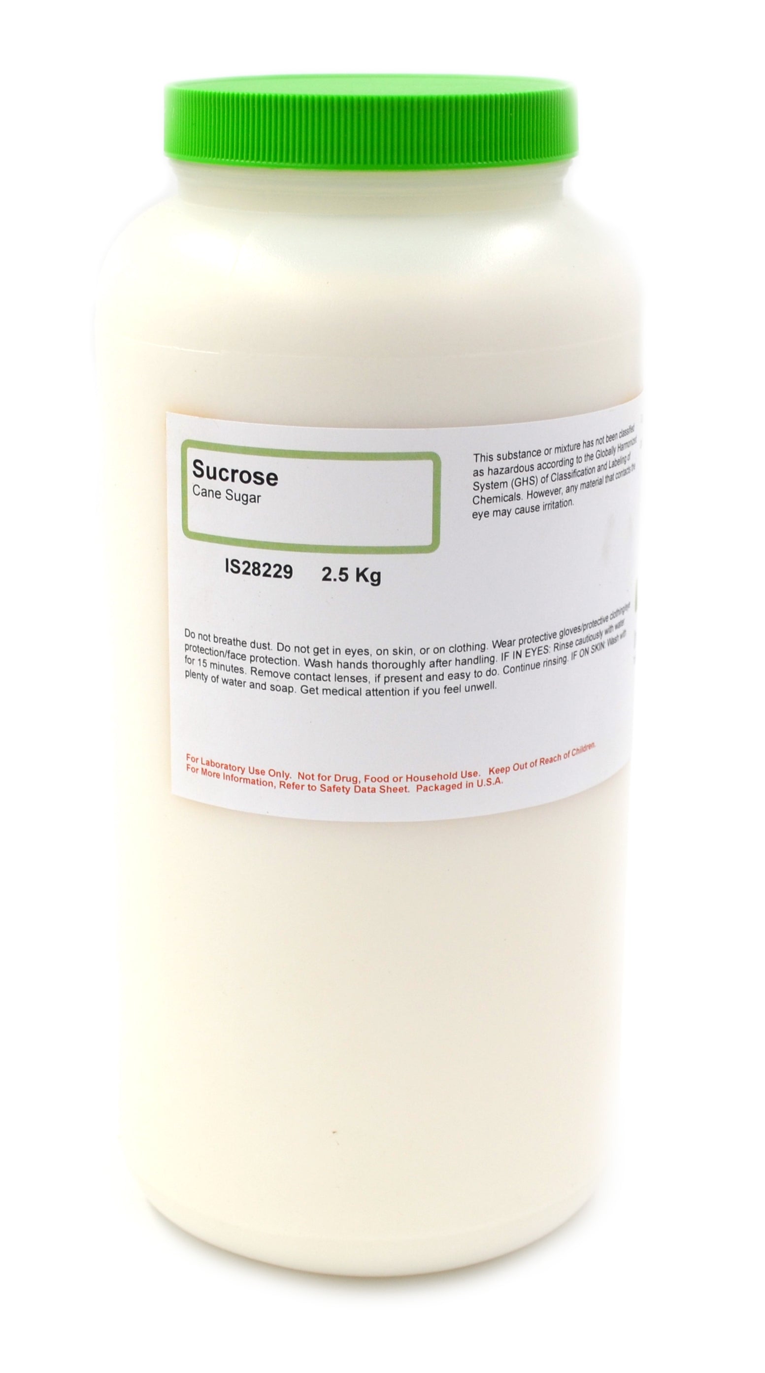 Sucrose Cane Sugar for Chemistry Experiments, 2.5kg