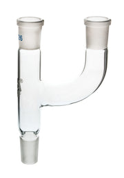 Two Parallel Necks Multiple Adapter, 19/26 Socket and 34/35 Cone, Borosilicate Glass