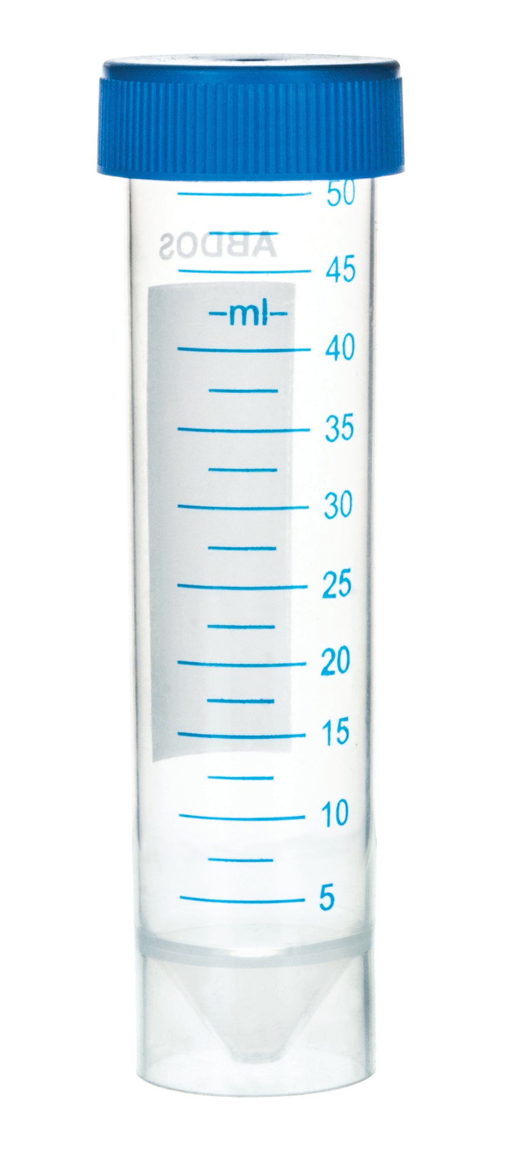 Self-Standing Graduated Centrifuge Tube with Writable Surface, 50mL, 4.75 x 1 inch, Borosilicate Glass