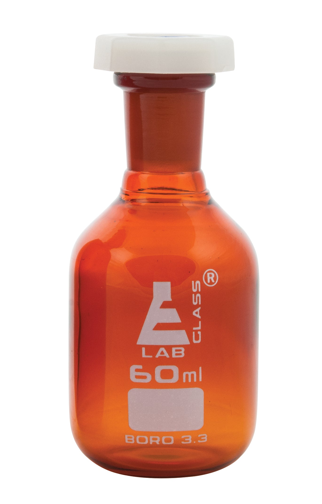 Narrow Mouth Amber Polypropylene Reagent Bottle with Acid-Proof Stopper
