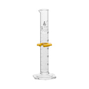 Glass Graduated Cylinder, 25mL - Class B - White Single Scale - Hexagonal Base - Borosilicate