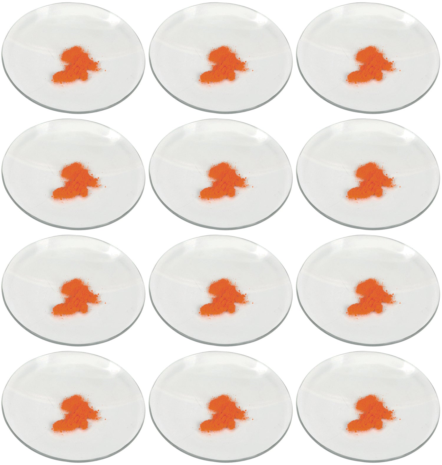 Borosilicate Glass Watch Glass with Polished Edges, 12-Pack