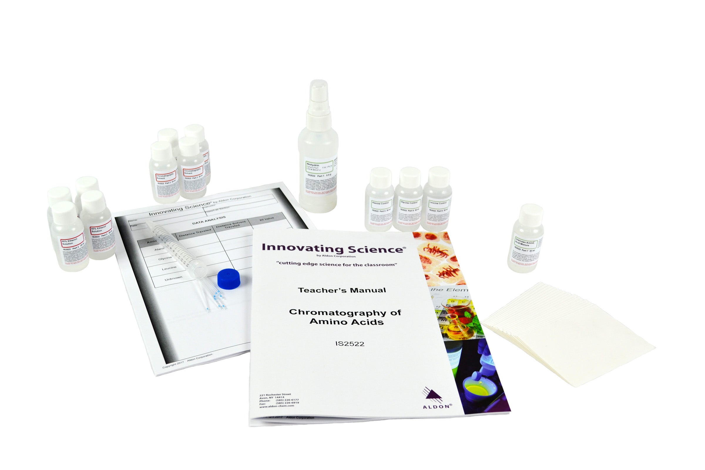 Chromatography of Amino Acids Chemistry Kit for 15 Student Groups