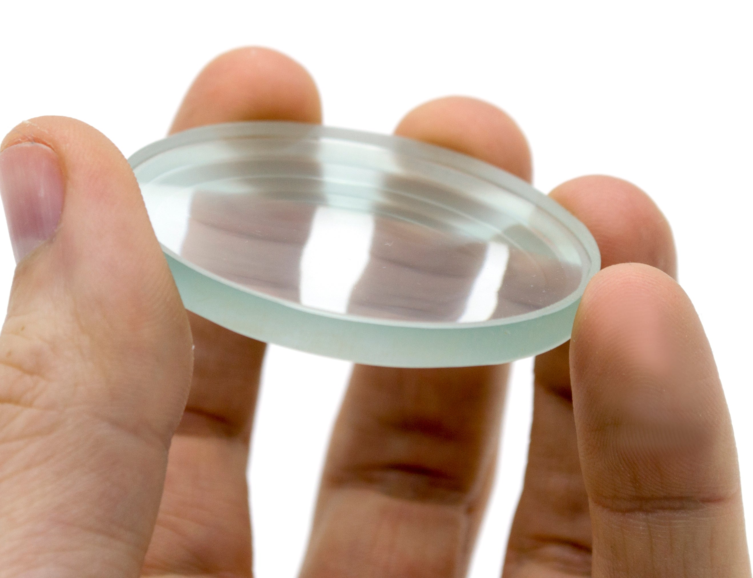 High Optical Purity Double Concave Glass Lens, 50mm Diameter