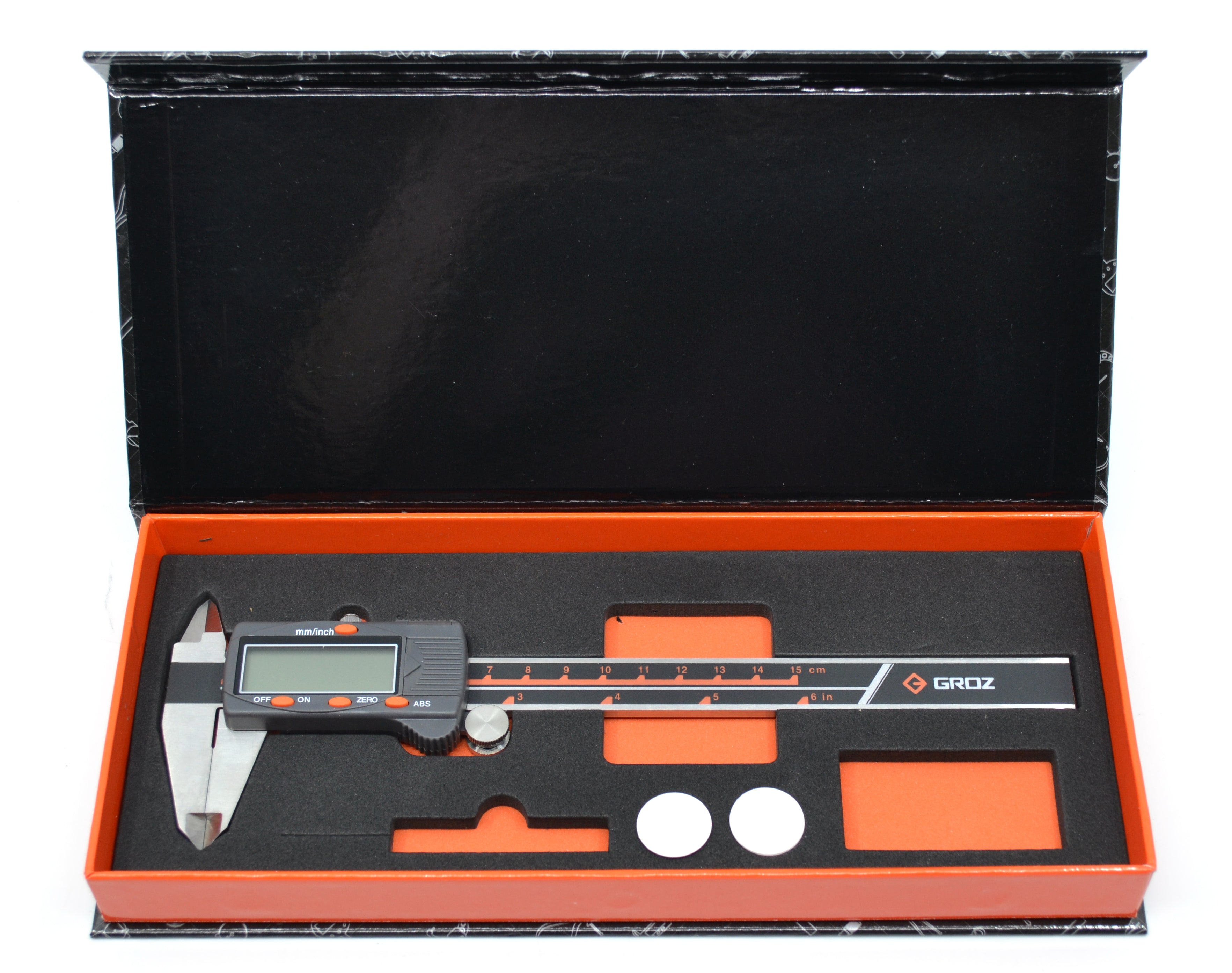 Premium Digital Vernier Caliper, 0.001" Accuracy, Hardened Stainless Steel