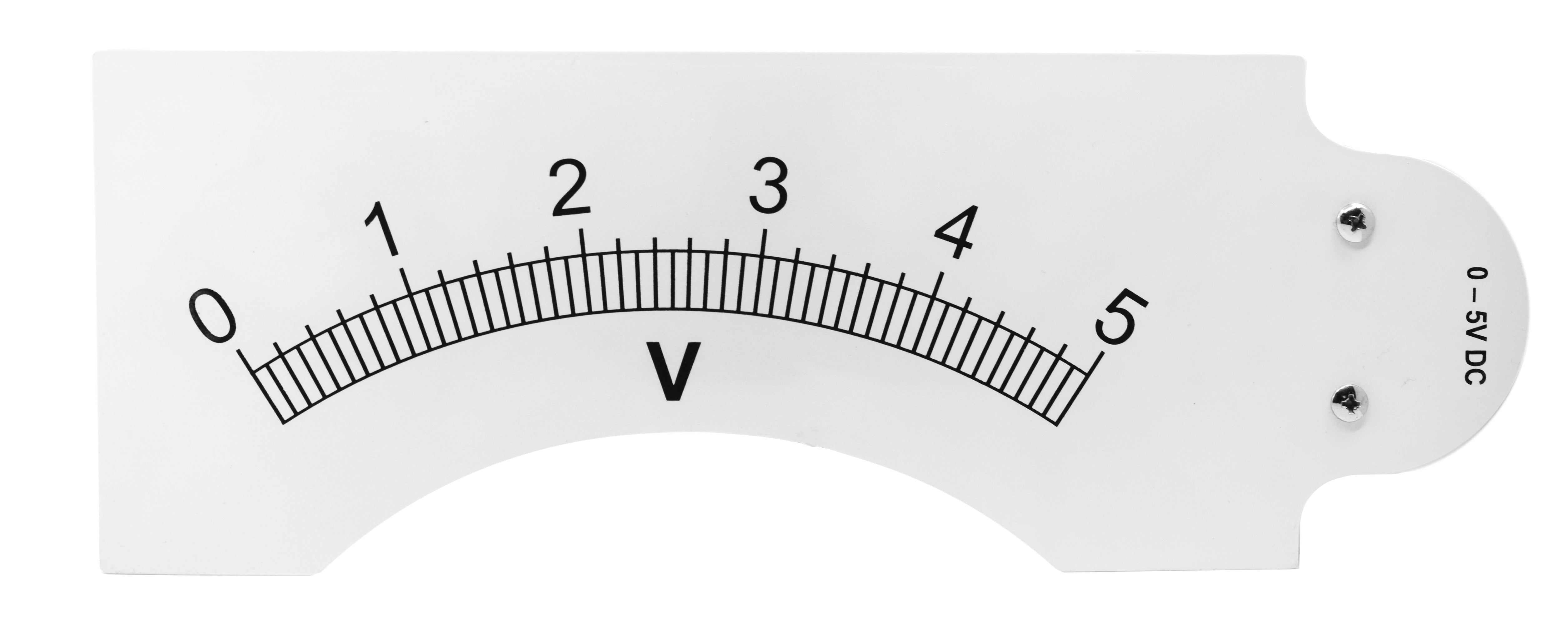 0-5V DC Interchangeable Dial for Demonstration Meter