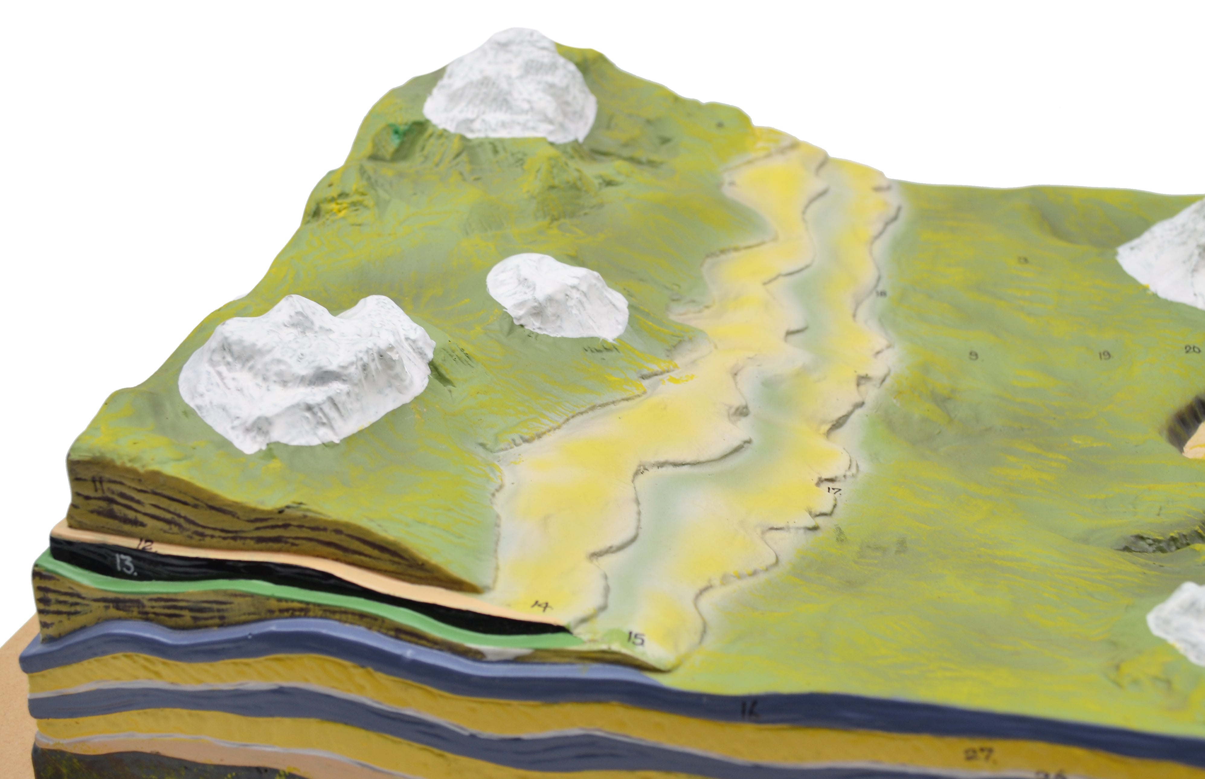 Premium Horizontal Strata Erosion Model, 24 x 16 x 5.5"
