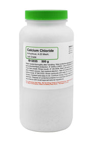 Anhydrous Calcium Chloride, 4-20 Mesh, 500g, Laboratory Grade