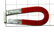 Chrome Steel Horseshoe Magnet, 4 x 1.75"