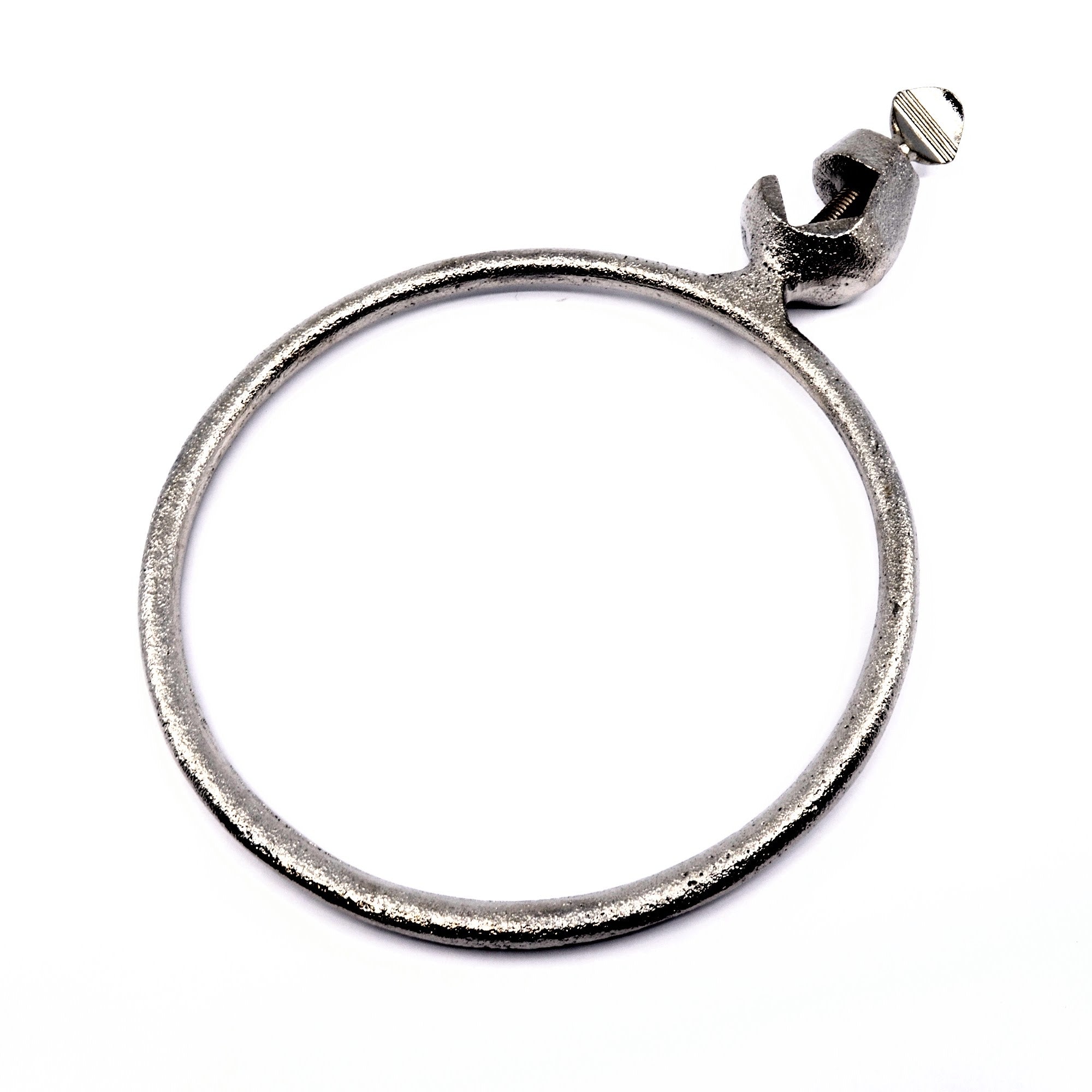 6" Cast Iron Closed Ring with Boss Head Clamp