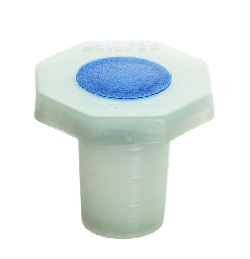 10-Pack Chemical-Resistant Polypropylene Stoppers, 10/19