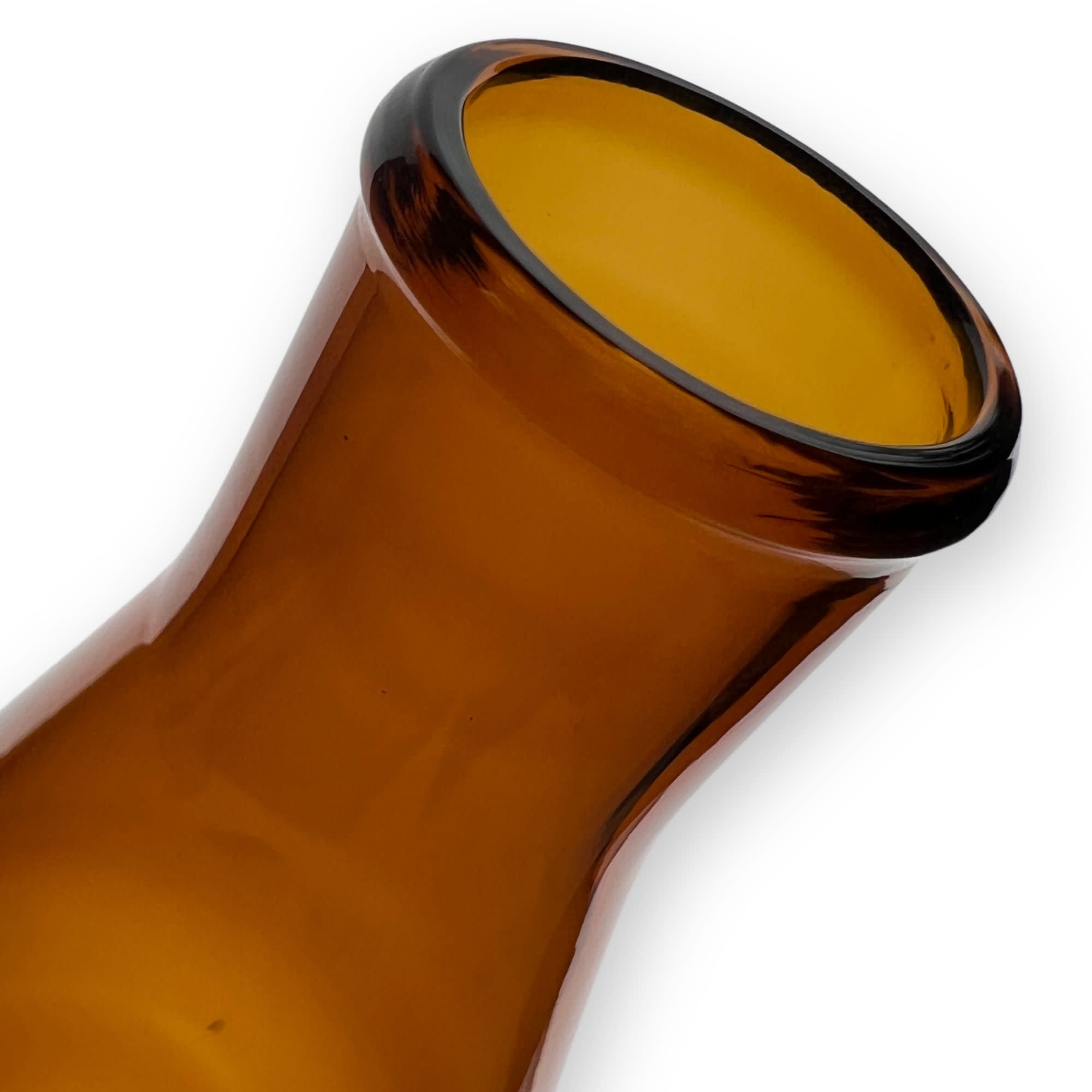 Amber Narrow Neck Erlenmeyer Flask with Graduated Markings at 50/75/100mL, 100mL, Borosilicate Glass