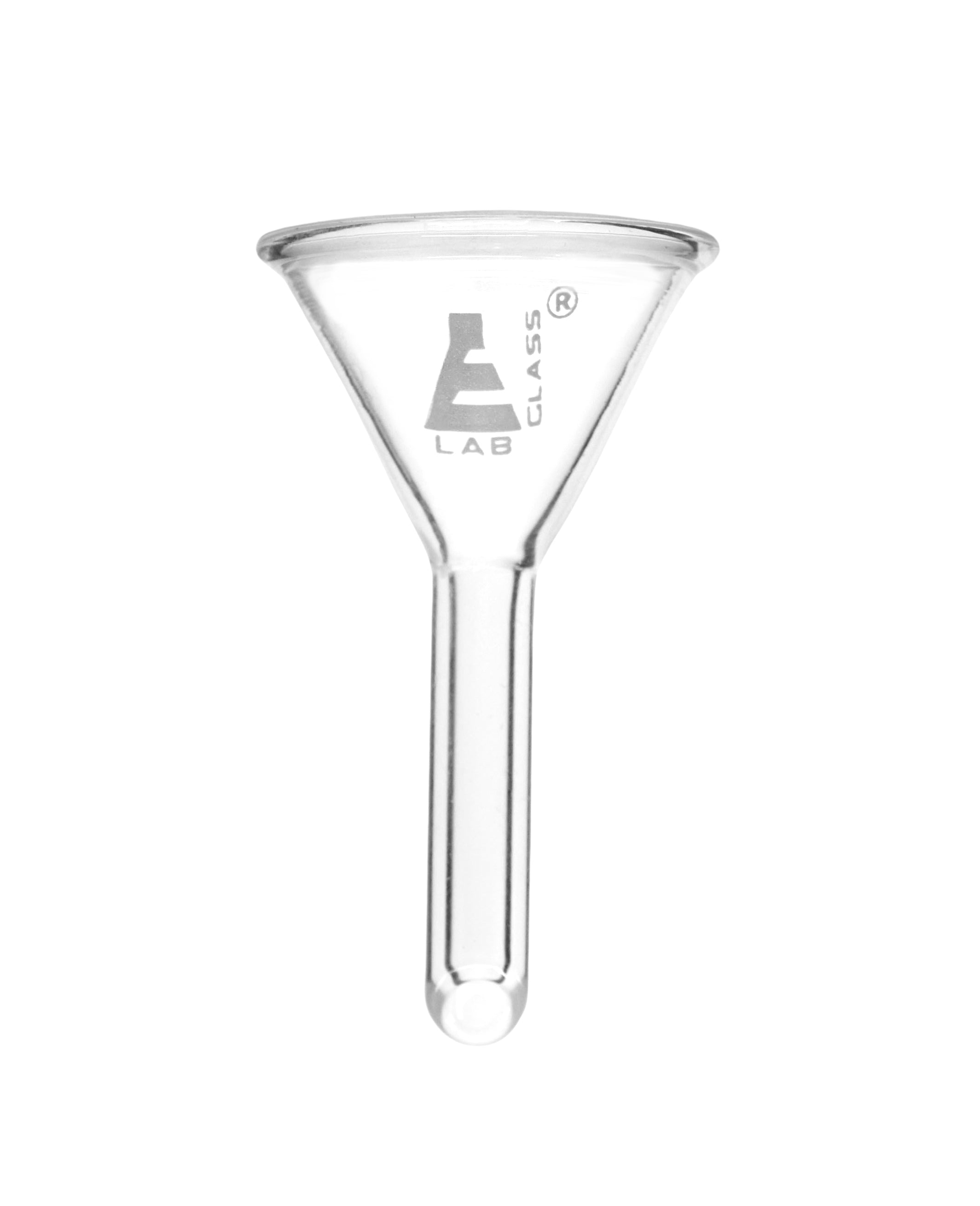 Borosilicate Glass Filter Funnel with Plain Stem