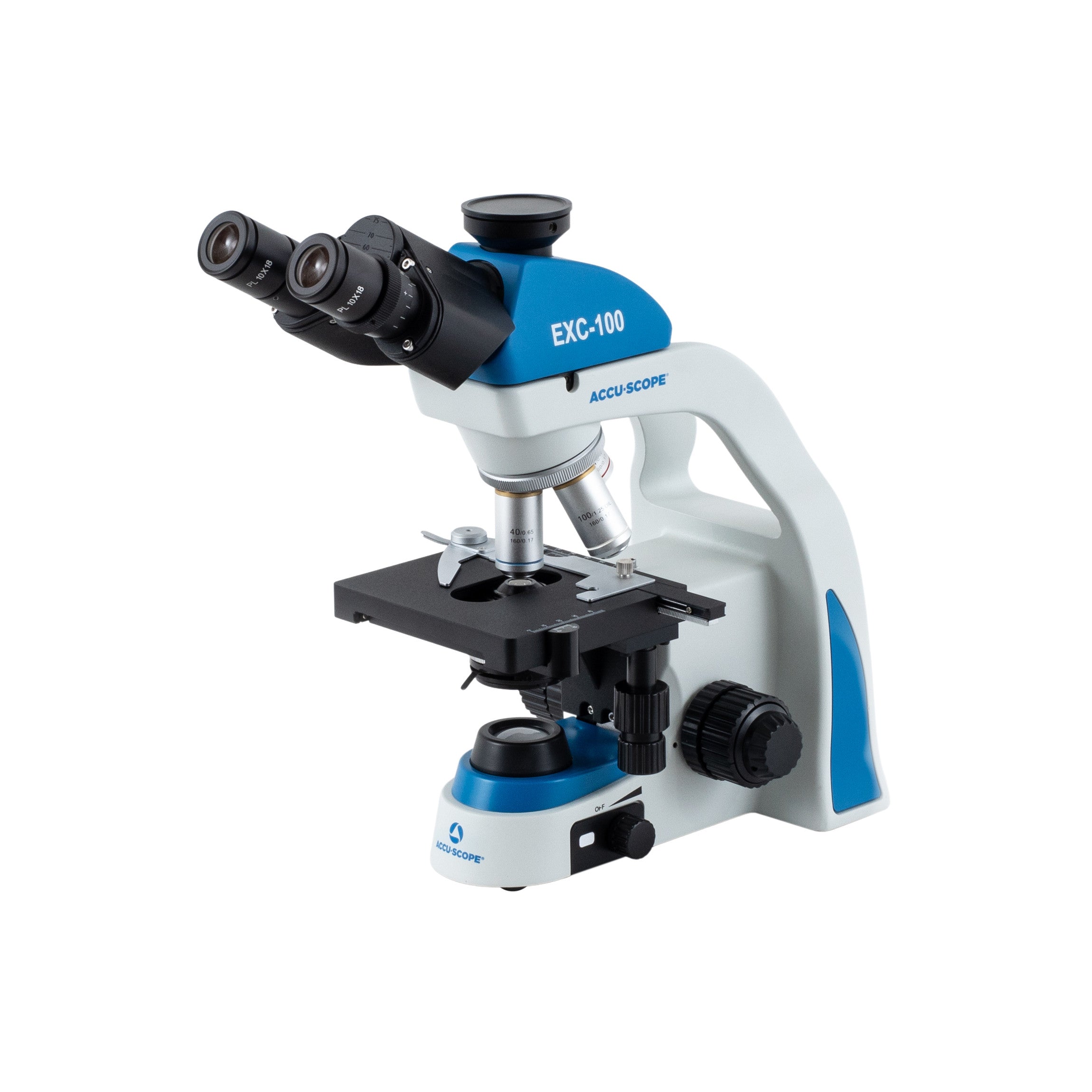 Accu-Scope Trinocular Compound Microscope, EXC-103, 40-1000X with LED
