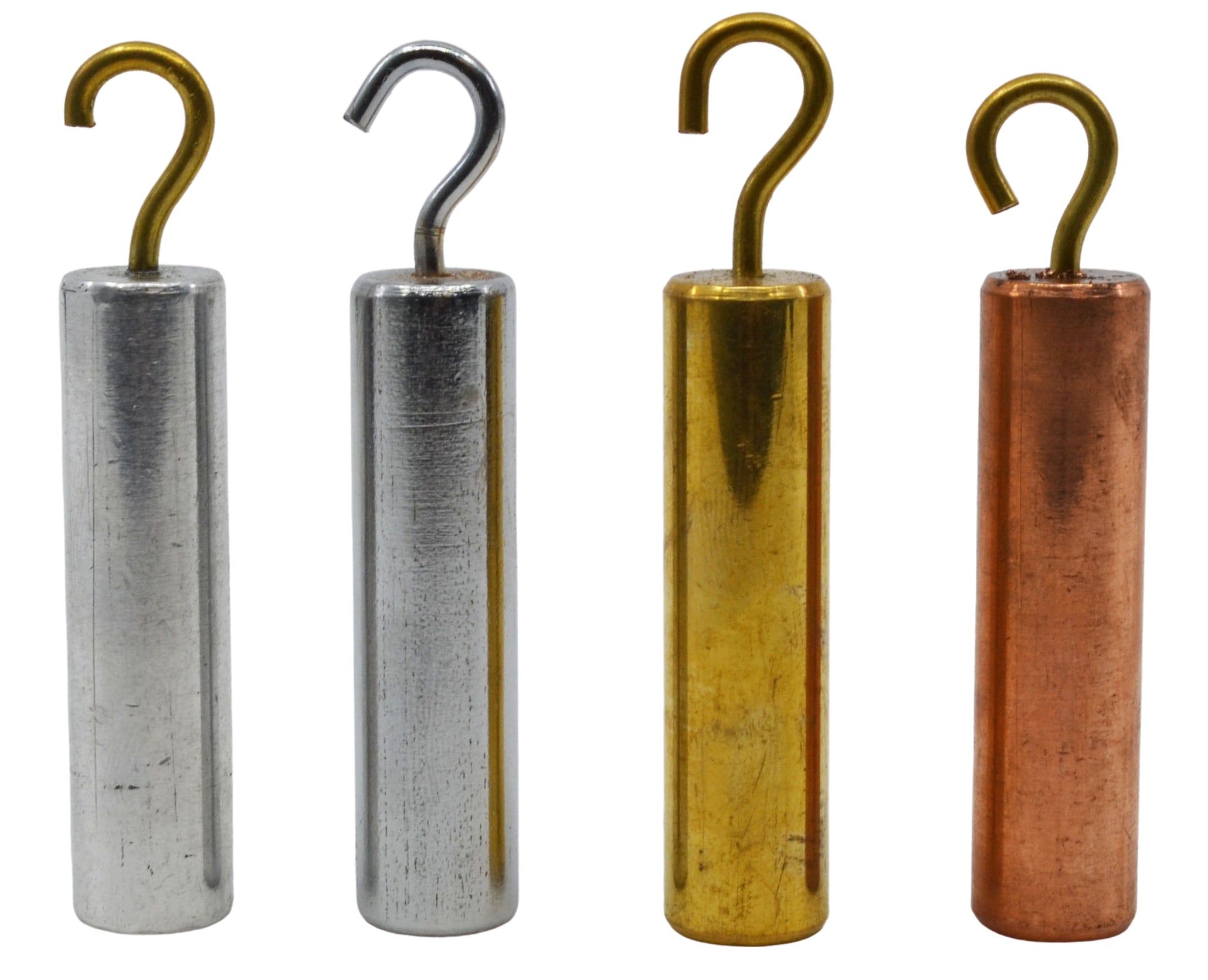 Hooked Metal Cylinder Set, 4 Metals